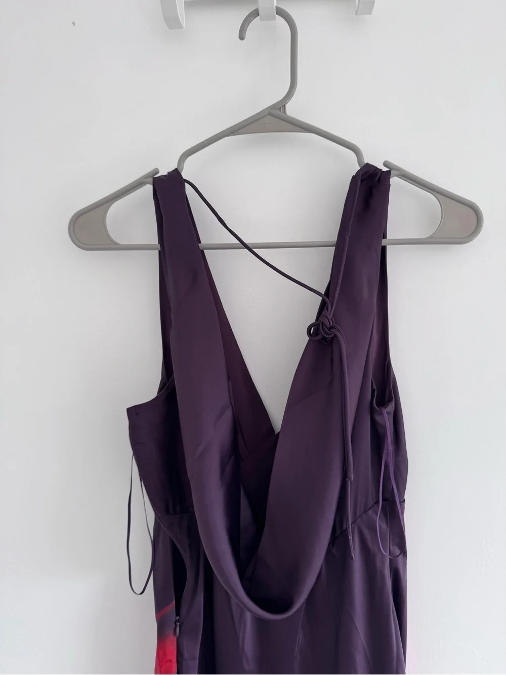 Abercrombie Satin Open Back Dress NWT